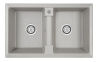 Кухонная мойка Paulmark TANDEM 80/2 PM238150-GR 80х50 цвет серый